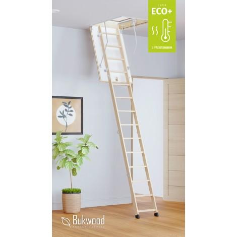 Складні горищні сходи Bukwood ECO+ Long 110х70 см