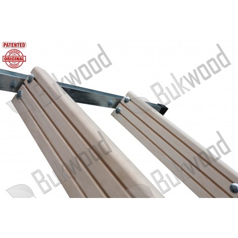 Складні горищні сходи Bukwood ECO+ Metal Mini 80х90 см