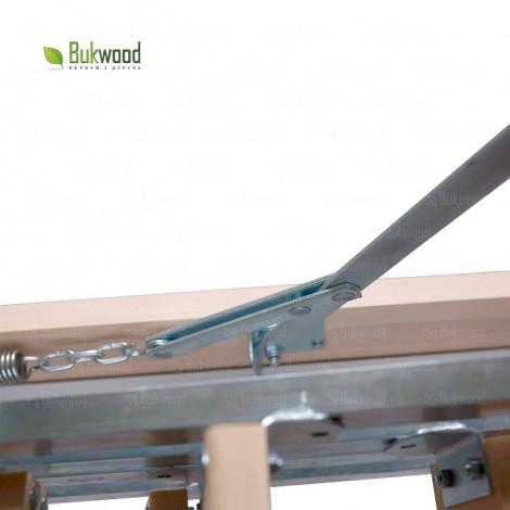 Складні горищні сходи Bukwood ECO+ Metal Mini 100х90 см
