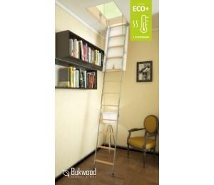 Складні горищні сходи Bukwood ECO+ Metal Standard 120х70 см