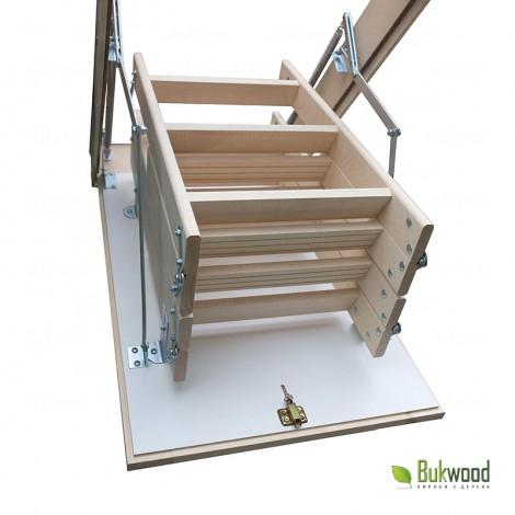 Складні горищні сходи Bukwood ECO+ Mini 100х70 см