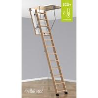Складні горищні сходи Bukwood ECO+ Mini 90х80 см