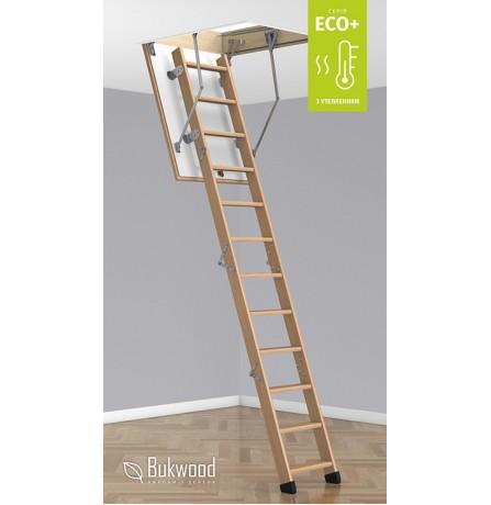 Складні горищні сходи Bukwood ECO+ Mini 90х70 см