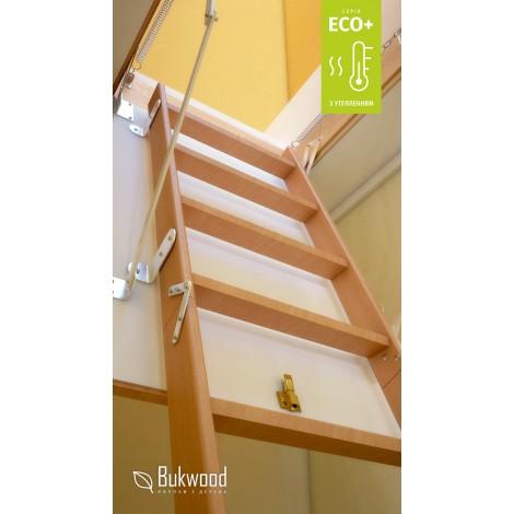 Складні горищні сходи Bukwood ECO+ Standard 110х70 см