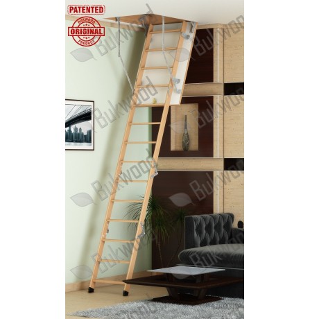 Складні горищні сходи Bukwood EXTRA Long 130х70 см
