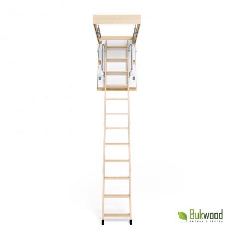 Складні горищні сходи Bukwood EXTRA Mini 100х90 см