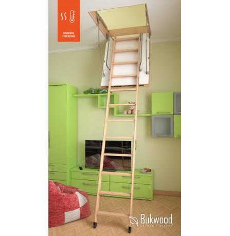 Складні горищні сходи Bukwood EXTRA Standard 110х80 см