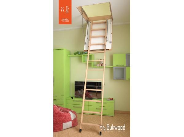 Складні горищні сходи Bukwood EXTRA Standard 110х60 см
