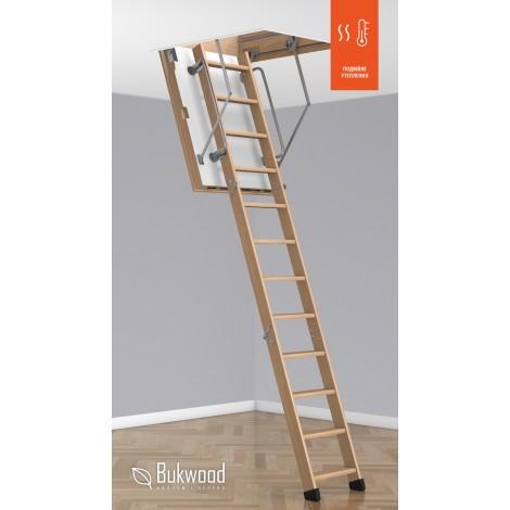 Складні горищні сходи Bukwood EXTRA Standard 130х90 см
