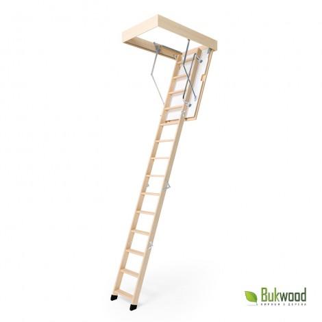 Складні горищні сходи Bukwood LUXE Long 130х90 см
