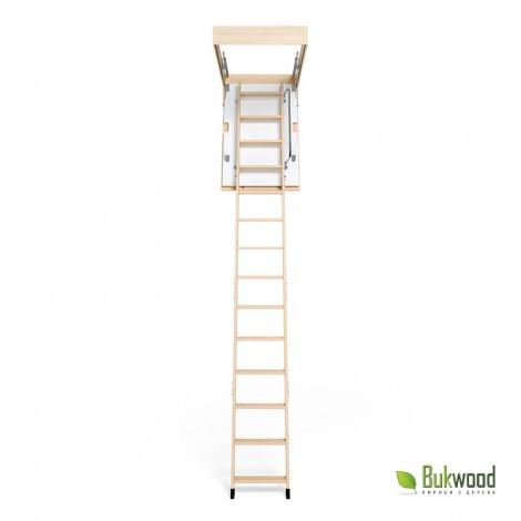 Складні горищні сходи Bukwood LUXE Long 110х90 см