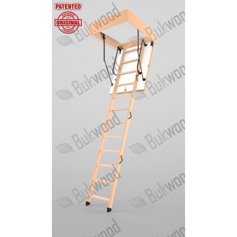 Складні горищні сходи Bukwood LUXE Mini 100х90 см