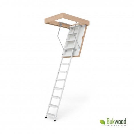 Металеві сходи на горище Bukwood Steel Step 110х90 см