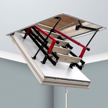 Завод OMAN выпустил новую модель чердачных лестниц - POLAR PLUS!