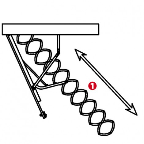 Горищні сходи ножичні OMAN FLEX TERMO 80х60 см